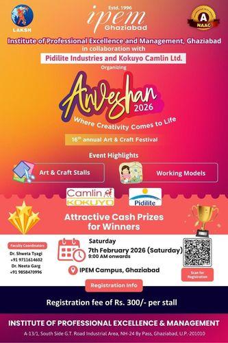 16th Annual Art & Craft Festival - Anveshan 2026