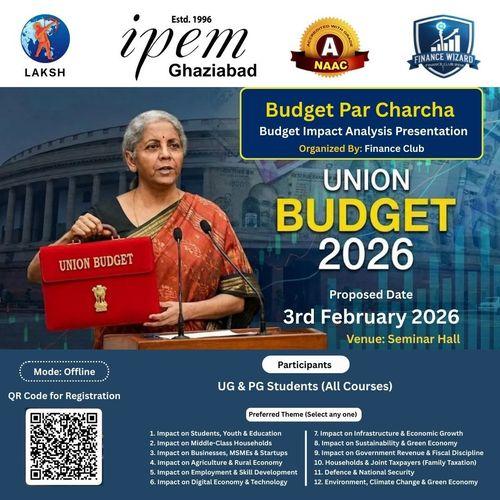 Budget Par Charcha 2026 (From Policy to Public Impact)
