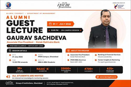 Alumni Guest Lecture on “Navigating the Path from Campus to Corporate”