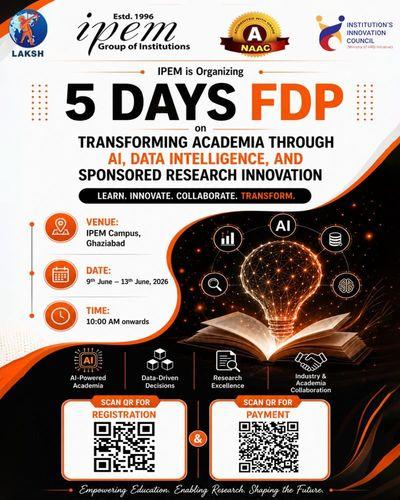 “5-Day Faculty Development Program on AI, Data Intelligence, and Sponsored Research Innovation”
