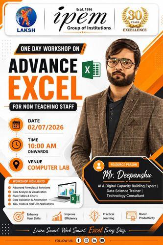 One-Day Workshop on “Advance Excel for Non-Teaching Staff”