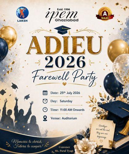 ADIEU 2026 – Farewell Party for B.Ed. (2024–26) Batch